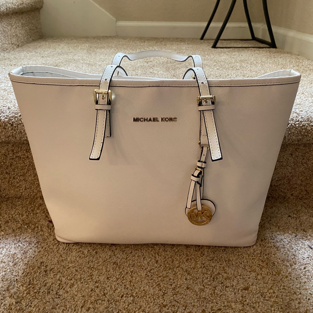 Michael Kors White Tote Bag